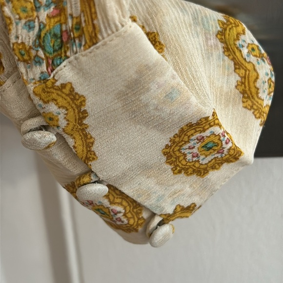 PAIGE …CARAWAY MANDALA 100% SILK BLOUSE …SIZE S - Picture 4 of 15